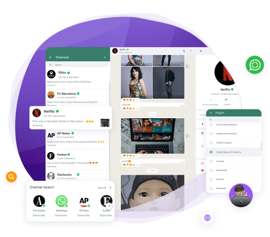 Send messages through WhatsApp channels using API